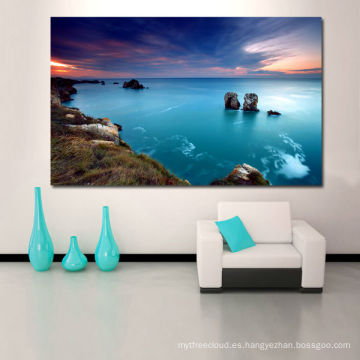 Pintura grande para el paisaje de la sala de estar / del mar / la impresión de la lona del paisaje del mar